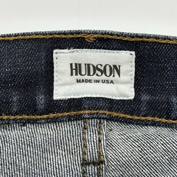 Hudson Sartor Slouchy Skinny Men' Size 36x30 Button Fly Dark Wash Denim Jeans - Picture 6 of 13